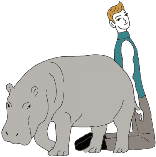 Hippopotamus Clipart Realistic Animal - Hippopotamus (450x450)