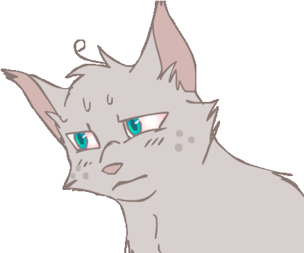 He Is Always Fun To Draw With His Emotions And Stuff - Warrior Cat Drawing Gif (500x364)