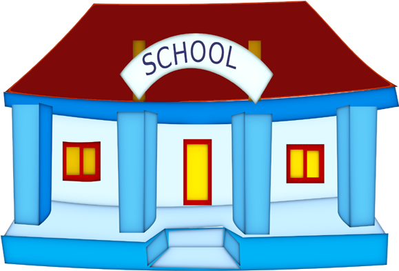 School - School Building Clip Art (607x607)