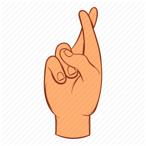 Cartoon, False, Fortune, Gesture, Hand, Honesty, Human - Crossed Fingers Cartoon (512x512)