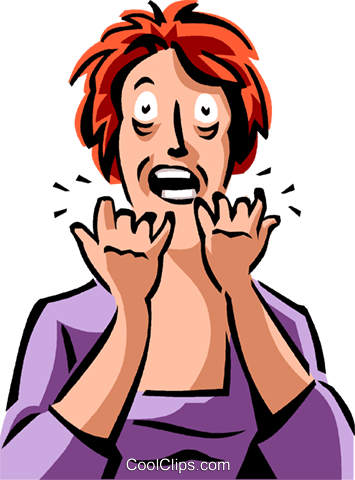 Frustration Royalty Free Vector Clip Art Illustration - Cartoon (355x480)