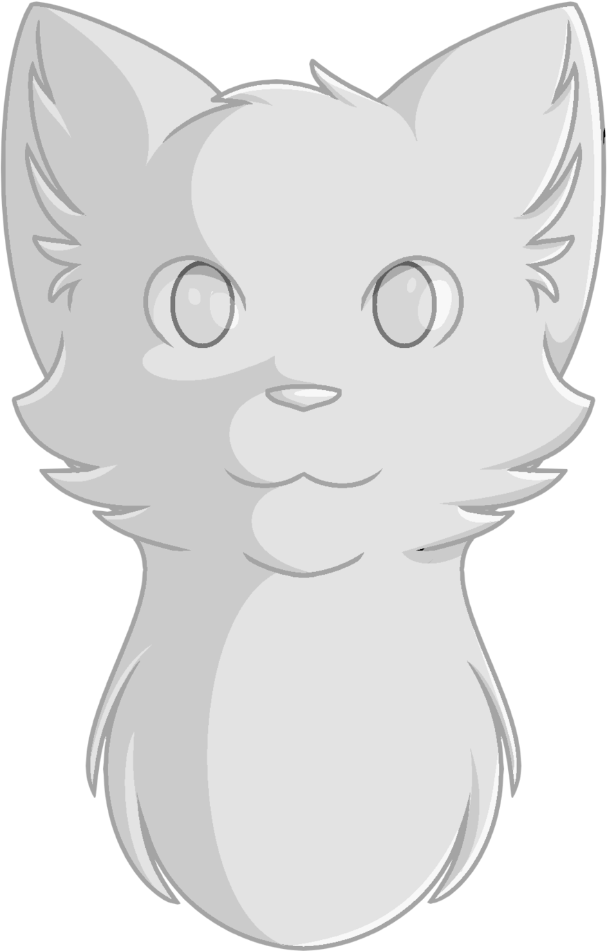 Cat Line Art Drawing Warriors Sketch - Cat Head Art (1600x1917)