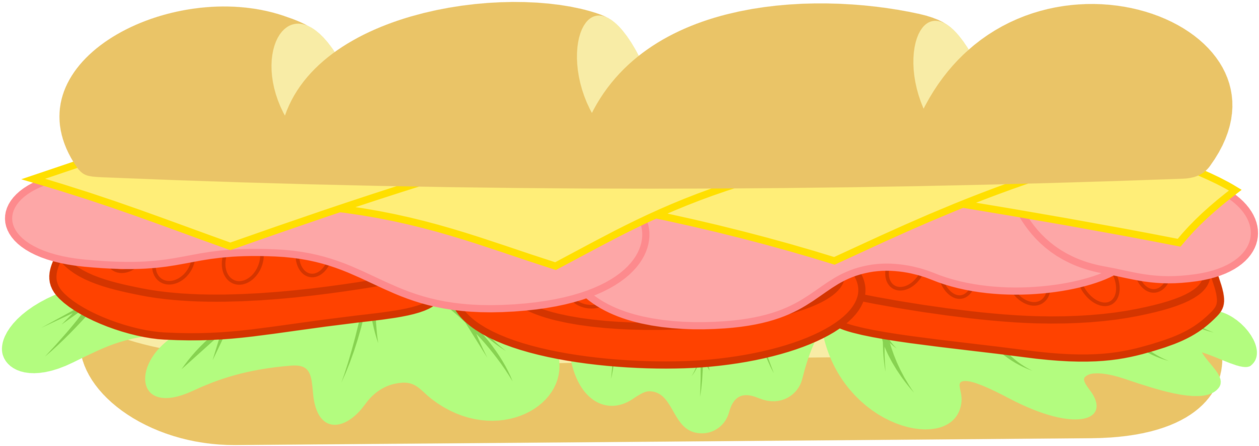 Sub - Sandwich - Drawing - Draw A Subway Sandwich (1280x467)