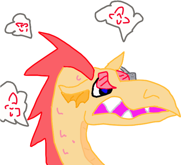 Akas' Jake The Frustrated Dragon By Hildra - Akas' Jake The Frustrated Dragon By Hildra (600x600)