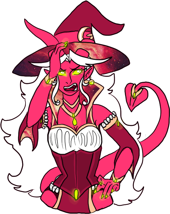 Wicked Frustrated Pose - Cartoon (639x746)