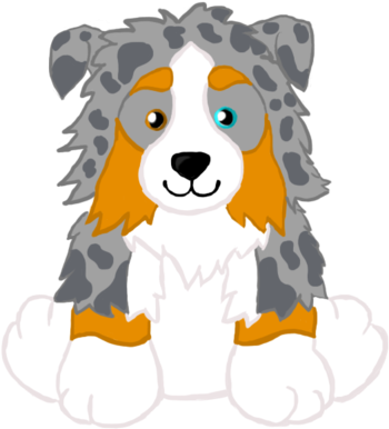 Webkinz Australian Shepherd By Xrainbowdrop - Dog Catches Something (800x533)