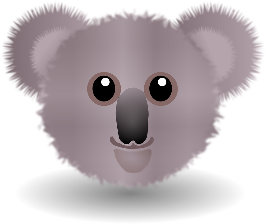 Wombat Illustrations And Clip Art - Koala Bear Face (857x720)
