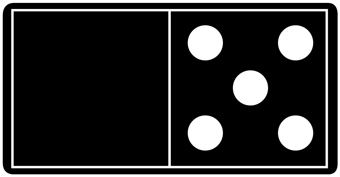 Domino Game Pieces Clipart - Circle (1200x750)