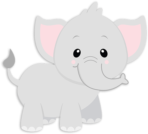Elefante Jumbo - Elefante Bebe Para Baby Shower (500x460)