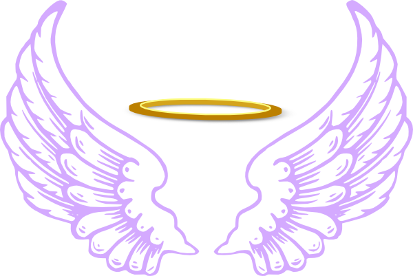 Angel Wings And Halo Clip Art Clipart Backgrounds Pinterest - Angel Wings And Halo (600x401)