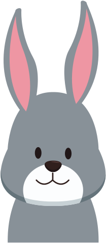 Cute Bunny Head Cartoon - Domestic Rabbit (550x550)