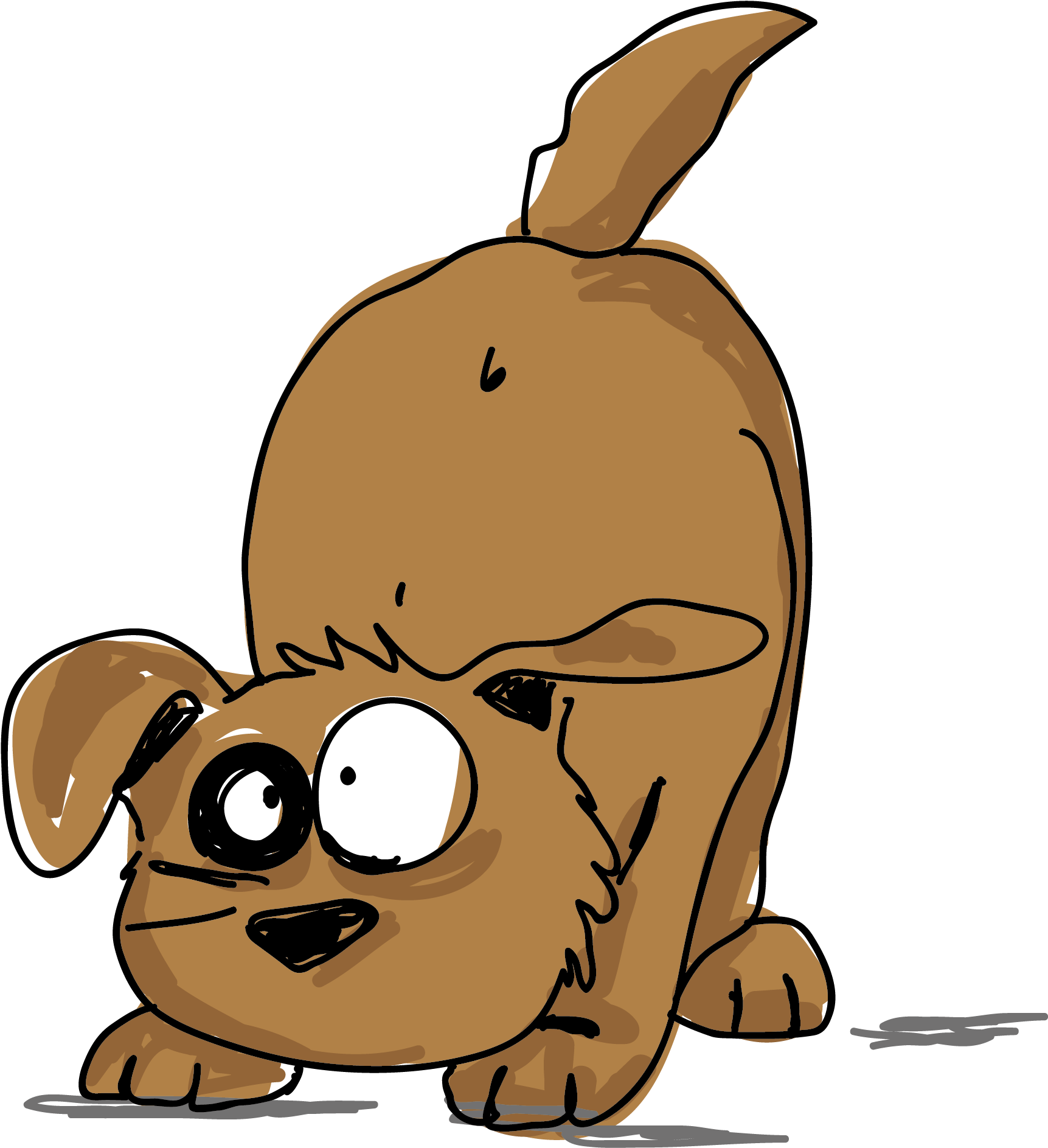 Dog Cartoon Illustration - Dog (2917x2917)