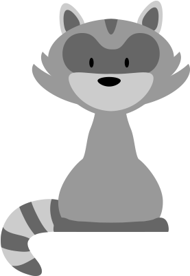 Rocking Raccoons - Cartoon (400x400)