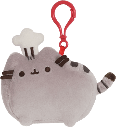 Gund Pusheen Chef Hat Backpack Clip Stuffed Animal (600x600)
