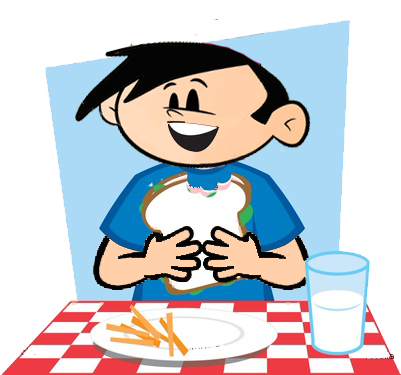 Abg Man-take A Breakfast By Tintapena - Boy Eating Lunch Clipart (400x391)