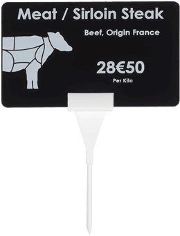 Food With Price Tag - Evolis Spear White For Cards Manufacturer Code Ac000001 (400x400)