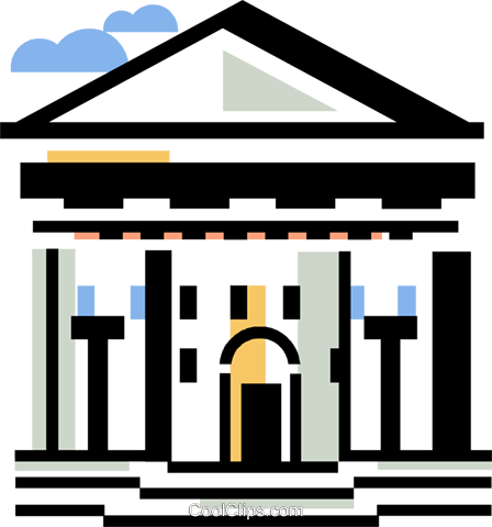 Financial Institution Royalty Free Vector Clip Art - Fractional-reserve Banking (448x480)