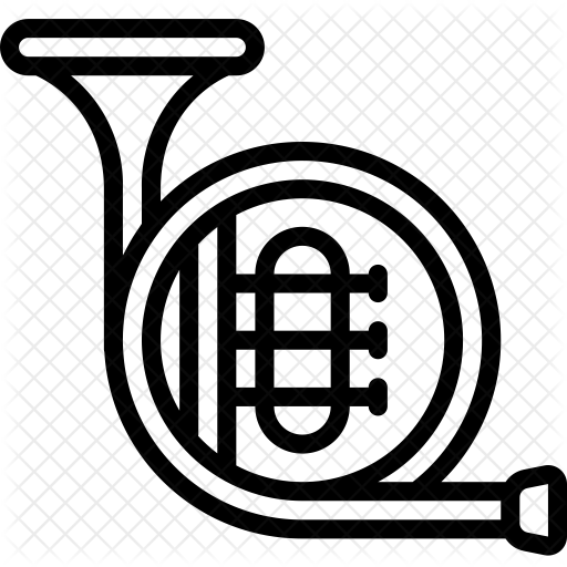 French Horn Icon - Horn (512x512)
