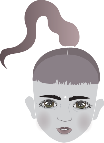 “working On A Kawaii Grimes Cartoon Picture Thing - Illustration (365x500)