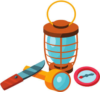 Camping Tools Travel Icon - Illustration (550x550)