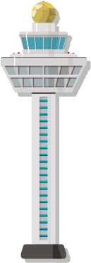 Airport Clipart Changi Airport Pencil And In Color - Singapore Changi Airport Png (425x425)