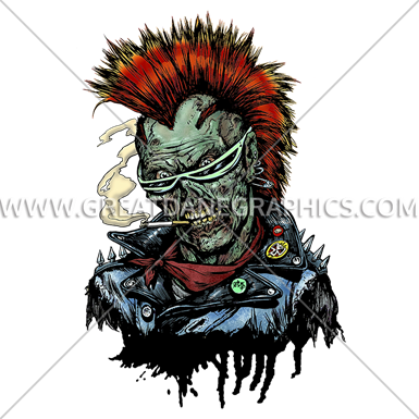 Punk Zombie - Punk Zombie Tank Top (385x385)