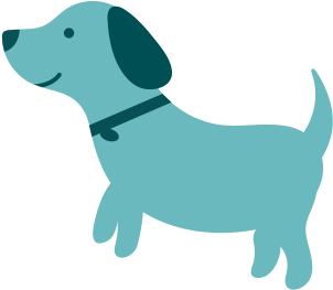 Previous / Next - Dog Sitting Animated Gif (408x408)