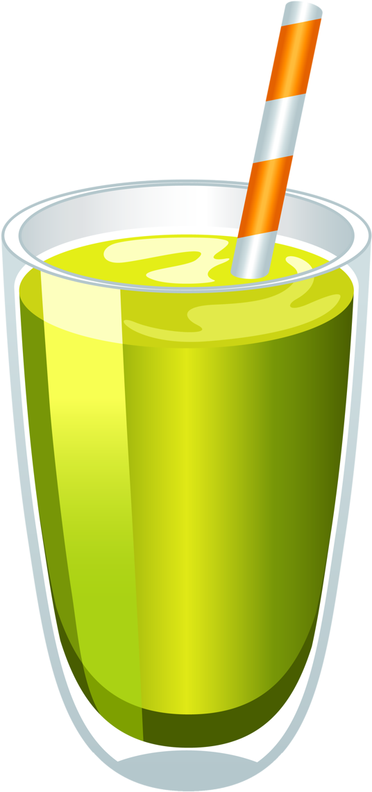 Food Clipartcartoon - Green Juice Clipart Png (690x1280)
