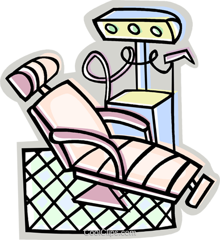 Dentist Chair Royalty Free Vector Clip Art Illustration - Draw A Dentist Chair (440x480)