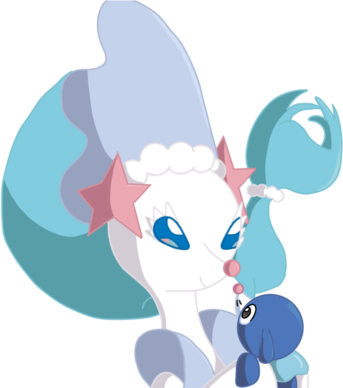 Poplio And Primarina By Caninedragons - Cartoon (1024x768)