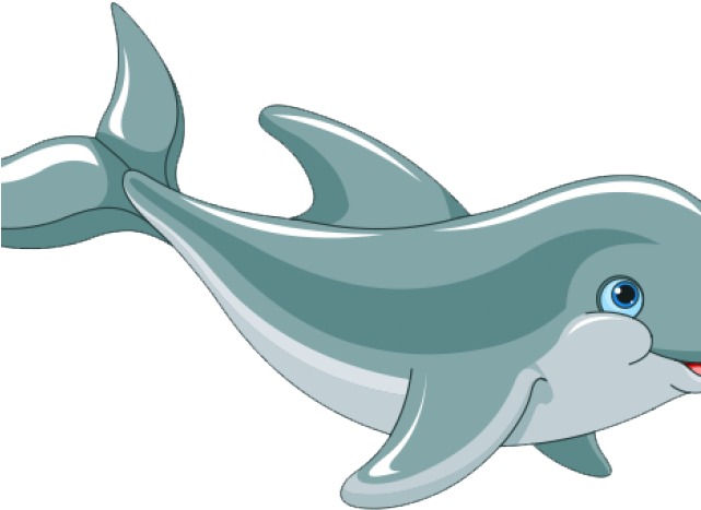 Cartoon Picture Of A Dolphin - Cartoon Sea Dolphin (640x480)