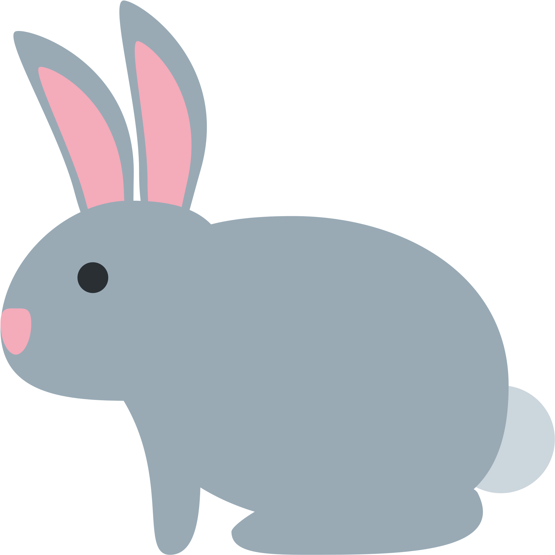 Pink Rabbit Cliparts 9, Buy Clip Art - Lapin Emoji (2000x2000)