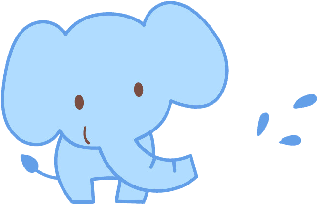 Cartoon Drawing Illustration - Cute Baby Elephant Cartoon (1000x1000)