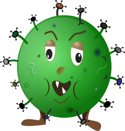 Germ Cartoon Clipart - Germ Clip Art (517x542)