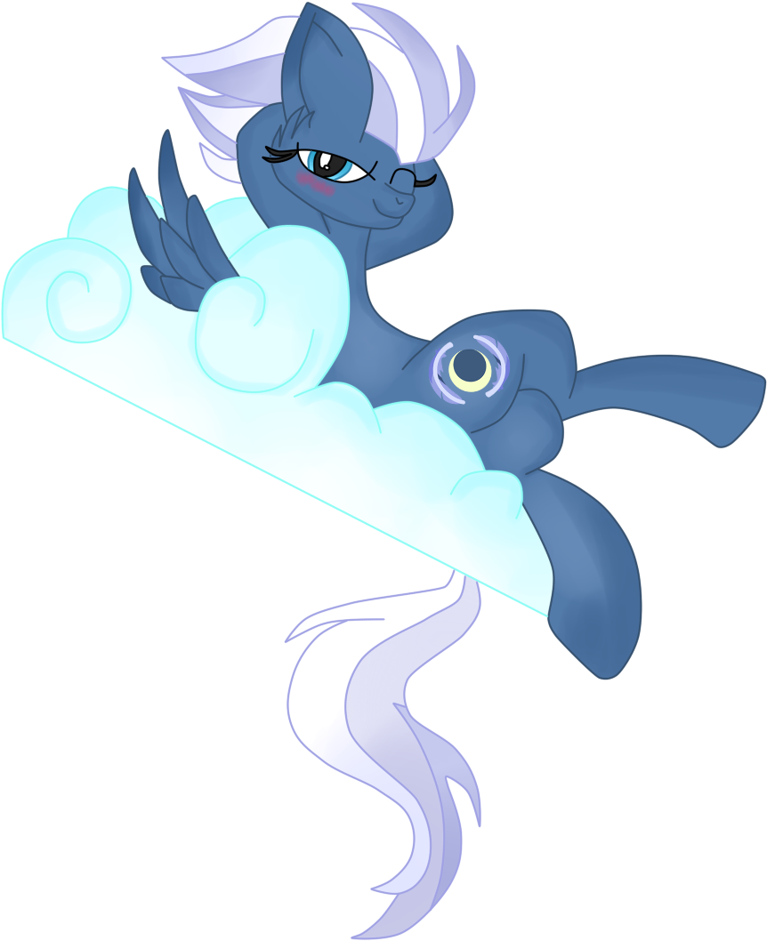 Mlp ) Night Glider Resting On A Cloud Vector By Krazykari - My Little Pony: Friendship Is Magic (960x1280)