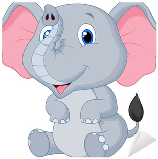 Cute Elephant Vector Free Download (400x400)