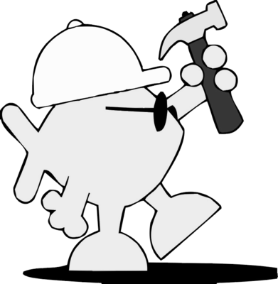 Hammer Tools Free Black White Clipart Images Clipartblack - Grammar (391x400)