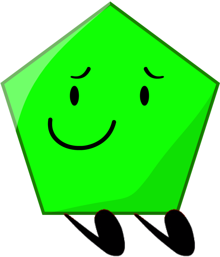 Pentagon Clipart Transparent - Bfdi Pentagon (752x889)