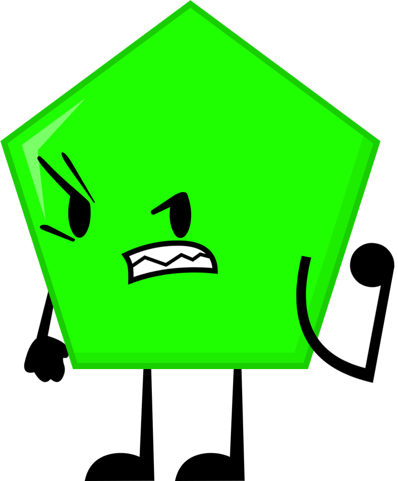 Pentagon Clipart Green - Inanimate Objects Green Pentagon (789x954)