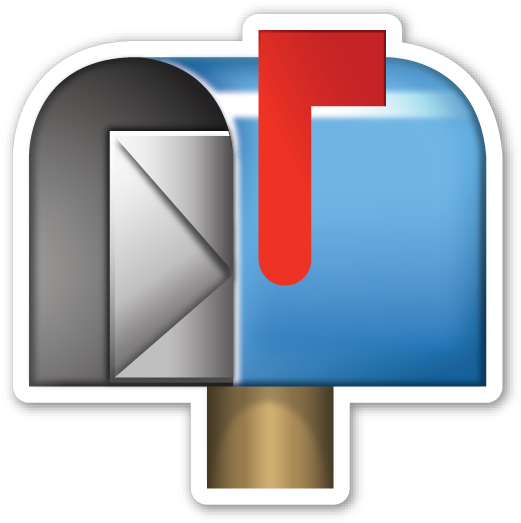 Open Mailbox With Raised Flag - Stock Photography (531x528)