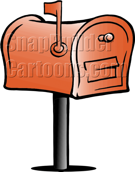 Mailbox Clipart Mailbox Flag - Letter Box (600x600)