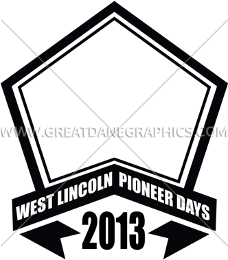 Pentagon & Banner Template - Pentagon & Banner Template (331x385)