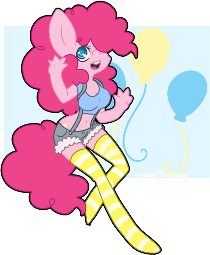 Pinki Pie By Arieann-pentagon - Cartoon (894x894)