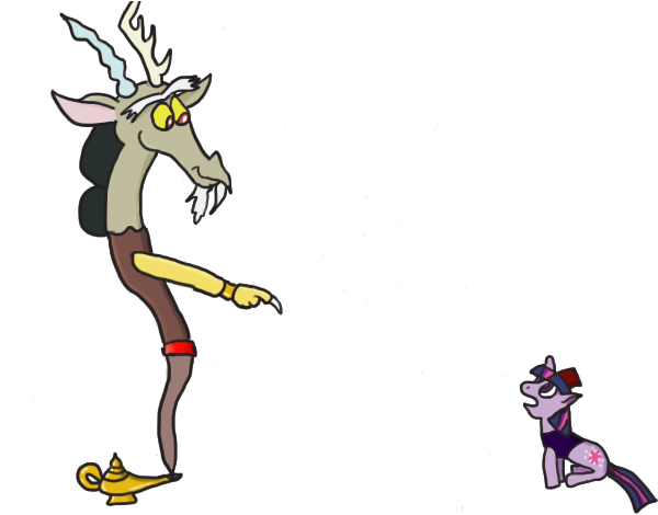 Twiladdin And Genie Discord By Zero0195 - Cartoon (640x480)