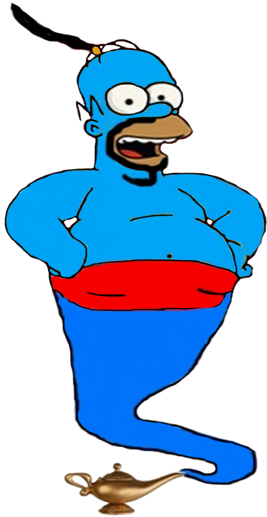Homer Simpson As The Genie By Darthranner83 - Tak And The Power Of Juju Oc's (782x1060)