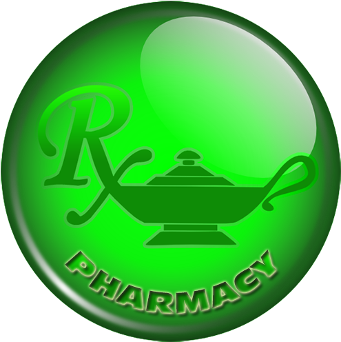 Pharmacy Genie Lamp Logo Clipart Image - Pharmacy (512x512)