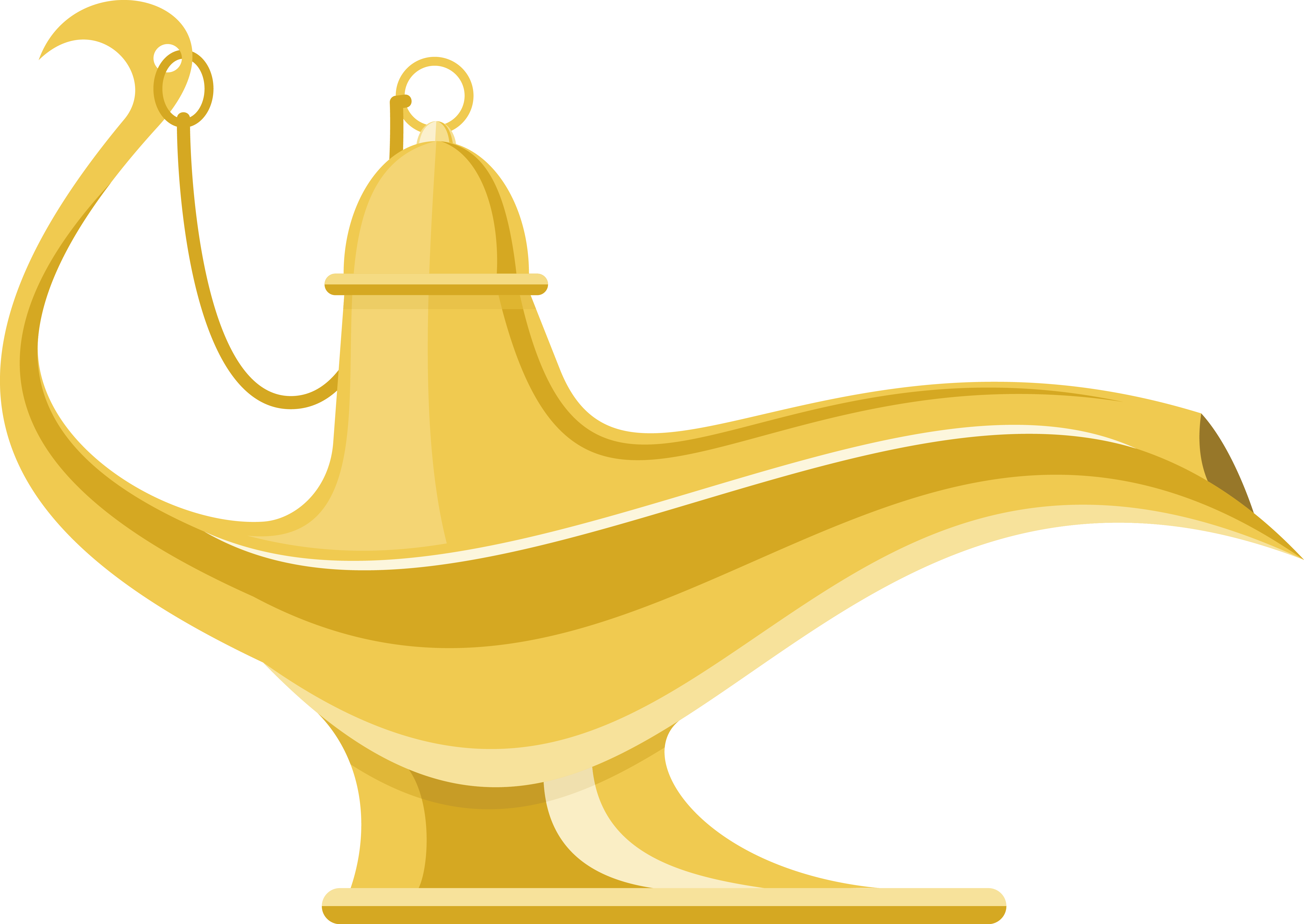 Vector Magic Lamp - Aladdin Vector Png (5454x3865)