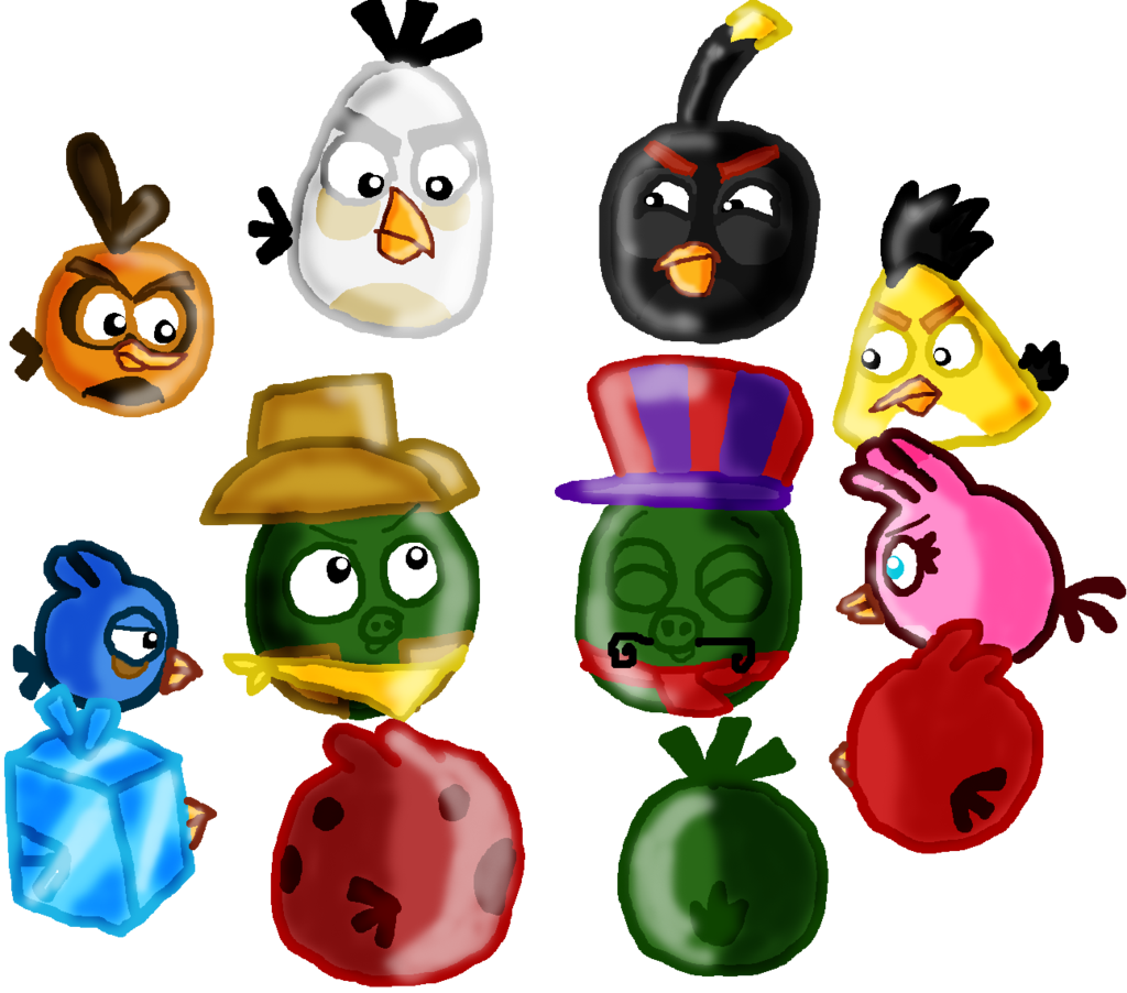 Noahandharoldsgirl 11 5 Angry Birds V - Angry Birds Vs Pig (1024x902)