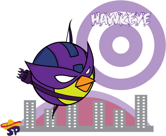 Angry Birds Superhero Poster Designs - Angry Bird Superheroes (559x462)