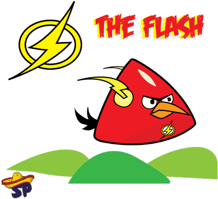 Angry Birds Superhero Poster Designs - Angry Birds Super Heroes (446x446)